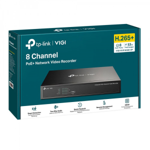 TP-Link VIGI NVR1008H-8P 8 csatornás NVR fekete